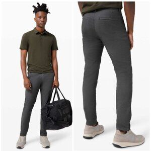 Lululemon Commission Pant Slim *Oxford Black / White